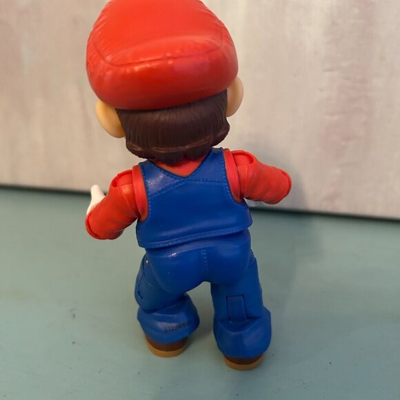 Super Mario It's-A Me, Mario! Collectible Action Figure Poseable Nintendo Mario - Picture 7 of 10